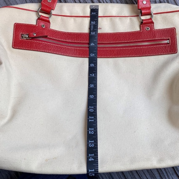 Kate Spade New York Dot Noel Canvas and Leather Tote - Picture 14 of 16